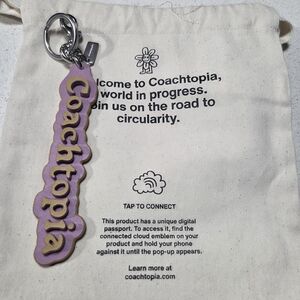 Coach Coachtopia Purple Keychain/ Bag Charm